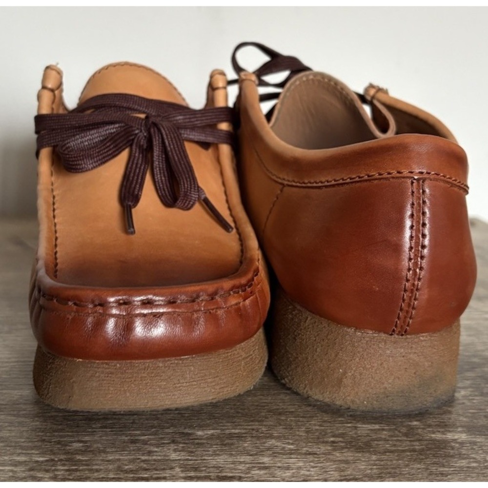 Clarks Wallabee 2 26158274 Mens Brown Leather Lace‎ Up Chukkas Boots Size 8 - Picture 7 of 16